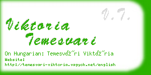 viktoria temesvari business card